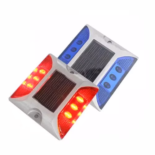 Best Quality Reflective Aluminium Spike Path Permanent Safety Solar LED Cat Eyes