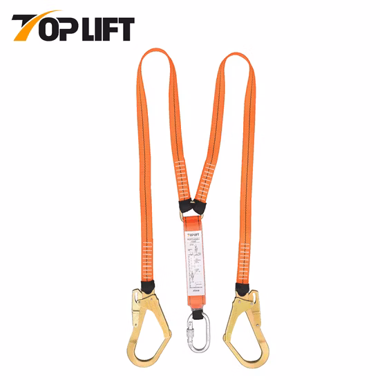 Kletter-Stoßdämpfer-Sicherheits-Doppel-Lanyard