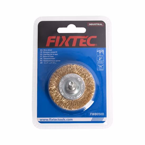 Fixtec entfaltete Metalldrahtbürste, Kohlenstoffrad, Stahlwerkzeuge, Elektrowerkzeug-Zubehör